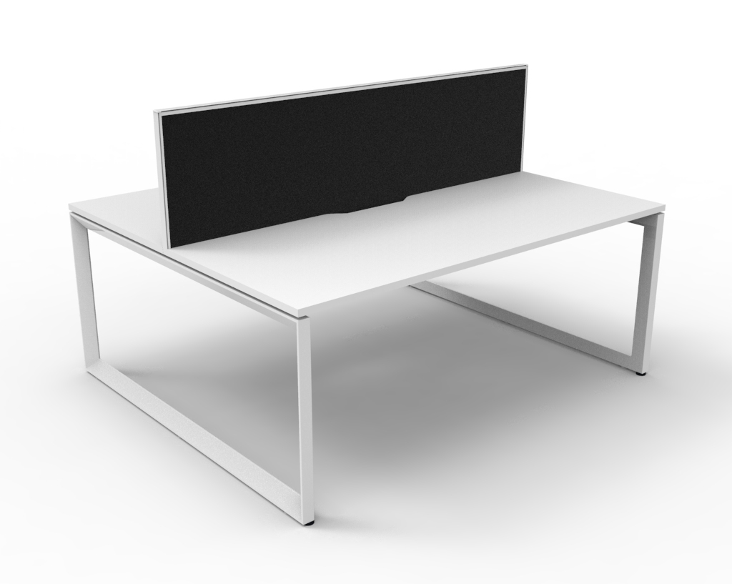 Loop 2 Person Double Sided Workstation - With Screen